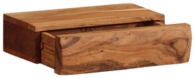 vidaXL Ράφια Τοίχου 2 τεμ. 30x17x8 εκ. από Μασίφ Ξύλο Ακακίας