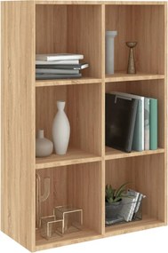 vidaXL Ραφιέρα / Βιβλιοθήκη Sonoma Δρυς 66x30x98 εκ. από Επεξ. Ξύλο