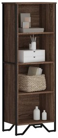 vidaXL Βιβλιοθήκη Καφέ Δρυς 50x31x137,5 εκ. από Επεξεργασμένο Ξύλο