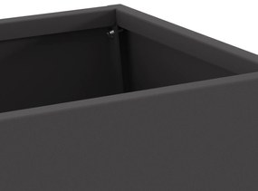 vidaXL Φουγάρο με Αποθήκη Ξύλων Μαύρο 60x35x100 εκ. Χάλυβας
