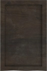 vidaXL Πάγκος Μπάνιου Σκούρο Καφέ 40x60x(2-6) εκ.Επεξεργ. Μασίφ Ξύλο