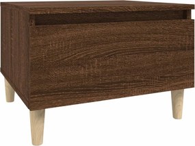 vidaXL Τραπεζάκια Σαλονιού 2 τεμ Καφέ Δρυς 50x46x35 εκ. Επεξ. Ξύλο