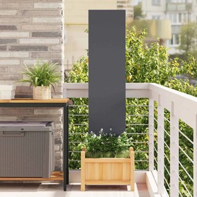 vidaXL Οθόνη Ιδιωτικότητας Κήπου Μαιανδρικό σχέδιο Ανθρακί 32 χ 140 εκ