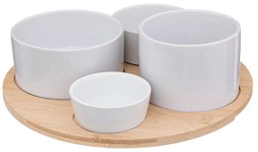 Ορντεβιέρα Σερβιρίσματος 4 Θέσεων (Φ33.5x10) S-D White Bamboo 188411