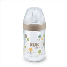 Μπιμπερό For Nature 10742004 Temperature Control 260ml 6-18 Μηνών Beige Nuk 260ml Polypropylene