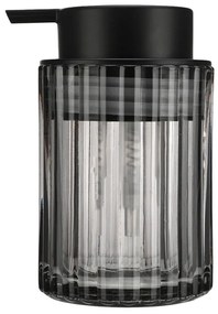 Δοχείο Κρεμοσάπουνου Γυάλινο Alivio 300ml 02-28817 7,8x12,5cm Smoke Estia Γυαλί
