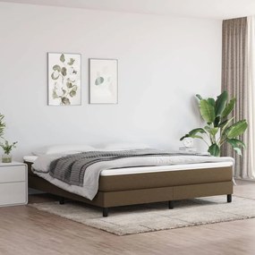 ΠΛΑΙΣΙΟ ΚΡΕΒΑΤΙΟΥ BOXSPRING ΣΚΟΥΡΟ ΚΑΦΕ 160X200 ΕΚ. ΥΦΑΣΜΑΤΙΝΟ 3120527