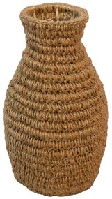 Βάζο Agelen Inart sisal σε φυσική απόχρωση Φ30x55εκ