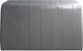 vidaXL Τέντα Αποθήκευσης Γκρι 370 x 370 εκ. Ατσάλινη