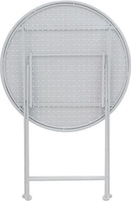 Τραπεζαρία κήπου Walen pakoworld σετ 3τεμ μέταλλο λευκό