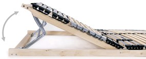vidaXL Τελάρο Κρεβατιού με 42 Σανίδες & 7 Ζώνες 120 x 200 εκ.