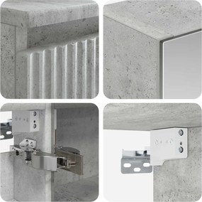 vidaXL Σετ Επίπλων Μπάνιου 4 pcs Γκρι Σκυροδέματος