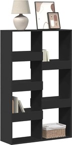 vidaXL Βιβλιοθήκη Μαύρη 100x33x155,5 εκ. από Επεξεργασμένο Ξύλο