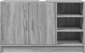 vidaXL Ντουλάπι Νιπτήρα Grey Sonoma 90x29x55 εκ. Επεξεργασμένο Ξύλο