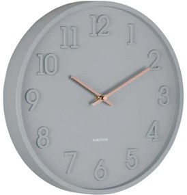 Ρολόι Τοίχου Calma KA6041GY 30cm Dark Grey Karlsson Πολυπροπυλένιο
