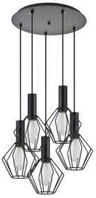 Φωτιστικό Οροφής Πολύφωτο Homelighting 77-8531 Black