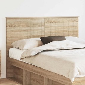 vidaXL Κεφαλάρι με κεφαλάρι Δρύς Sonoma 140 cm Επεξεργασμένο ξύλο