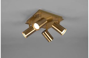 Σποτ Φωτιστικό Οροφής 4xGU10 Κινητό Marley Trio Lighting-802430404-Ορείχαλκος 802430404