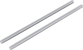 vidaXL Ράβδος Με Σπείρωμα 2 pcs Ασημί 6 x 170 mm Ατσάλι