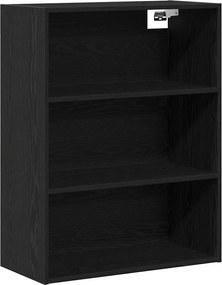 vidaXL Highboard Μαύρη Οξυά 69,5 x 34 x 180 εκ. Επεξεργασμένο ξύλο