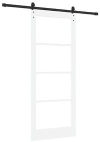 vidaXL Συρόμενη Πόρτα ORKDAL Λευκό 86 x 211 cm Μασίφ ξύλο πεύκου