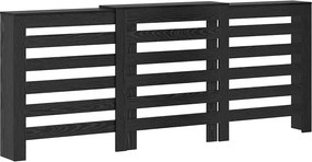 vidaXL Καπάκι Καλοριφέρ Μαύρη Δρυς 205 x 21,5 x 83,5 cm