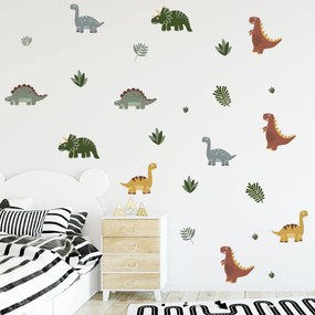 Αυτοκόλλητα Τοίχου Mini Dinosaurs 80x89εκ. Sipo SIP-WS63051