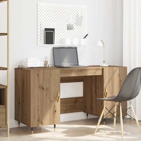 vidaXL Γραφείο artisan δρυς 140 x 50 x 75 εκ. Επεξεργασμένο ξύλο