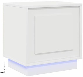 vidaXL Κομοδίνο με Λευκό 44 x 34.5 x 45 εκ Επεξεργασμένο ξύλο