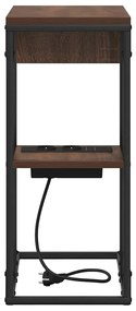 vidaXL Κομοδίνο Καφέ δρυς 41.5 x 26 x 60.5 εκ Επεξεργασμένο ξύλο