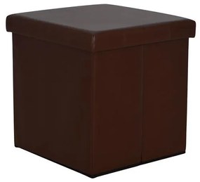 ΣΚΑΜΠΩ ΜΕ ΑΠΟΘΗΚΕΥΤΙΚΟ ΧΩΡΟ ALEX PU ΣΚΟΥΡΟ ΚΑΦΕ 38x38x38 εκ.