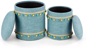 GRADO set of two color: light blue DIOMMI V-CH-GRADO-PUFA-J.NIEBIESKI