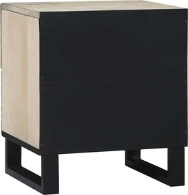 vidaXL Κομοδίνο Λευκό 40 x 33 x 46 εκ. Επεξεργασμένο Ξύλο