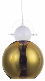 Φωτιστικό Οροφής Μονόφωτο Aca KS081225BW Brass/White