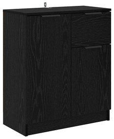 vidaXL Πλαϊνό γραφείο Μαύρη δρυς 60 x 30 x 70 εκ. Επεξεργασμένο ξύλο