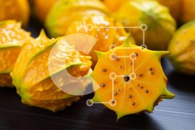 Σετ των 2 Intra Συλλεκτικό Ξύλινο Παζλ Plywood 4mm - Ποικιλία από φρέσκα κίτρινα δρακόφρουτα Σε Ξύλινο Κουτί - Διαστάσεις: 10x10 cm – 25 κομμάτια