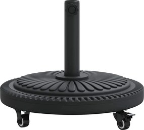 vidaXL Βάση ομπρέλας Art Deco Μαύρο Ø 45 x 39.5 εκ Σίδερο