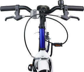 vidaXL Παιδικό Ποδήλατο 24 ίντσες για 8-12 ετών Μπλε Λευκό