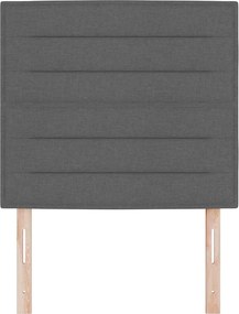 vidaXL Κεφαλάρι Σκούρο Γκρι 90 cm ύφασμα
