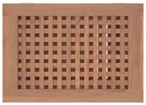 Καλάθι Άπλυτων 50x35x60 εκ. από Μασίφ Ξύλο Teak - Καφέ