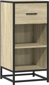 vidaXL Συρταριέρα Sonoma Δρυς 35,5x35x76 εκ. Επεξ. Ξύλο + Μέταλλο