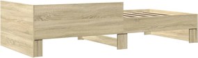 vidaXL Πλαίσιο Κρεβατιού Χωρ. Στρώμα Sonoma Δρυς 75x190εκ Επεξ. Ξύλο