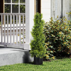 Τεχνητό Κυπαρίσσι 90cm Τεχνητό φυτό σε σχήμα σπείρας, Πλαστικά τεχνητά φυτά σε γλάστρα, μοντέρνα διακόσμηση