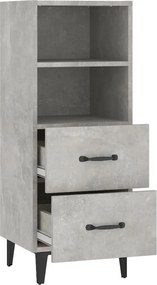 vidaXL Ντουλάπι Γκρι Σκυροδέματος 34,5x34x90 εκ. Επεξεργασμένο Ξύλο