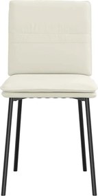 vidaXL Καρέκλες Τραπεζαρίας 6 τεμ. Κρεμ Βελούδινες