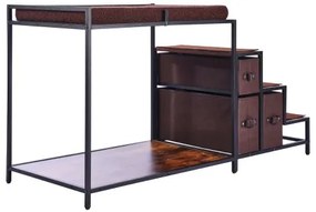 VEVOR Pet Bunk Bed Dog/Cat Window Perch with Stairs Storage Medium Size