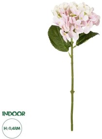 Artificial Garden PINK HYDRANGEA BRANCH 21318 Τεχνητό Διακοσμητικό Κλαδί Ροζ Ορτανσία Y48cm Globostar-21318-Ροζ 21318