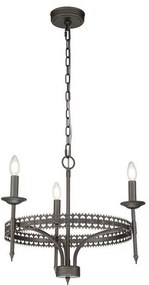 Πολυέλαιος Κρεμαστό Φωτιστικό 3xE14 Γκρι Crown CROWN3 Elstead Lighting-CROWN3-Γκρι CROWN3