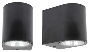 Φωτιστικό Σποτ Εξ.Χώρου IP65 Μαύρο 9x7,5x10cm Led 2x4w 3000K 740lm Sun Light BINO-1706