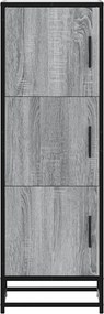 vidaXL Highboard Grey Sonoma Κατασκευασμένο ξύλο και μέταλλο